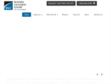 Tablet Screenshot of businessvaluationcenter.com